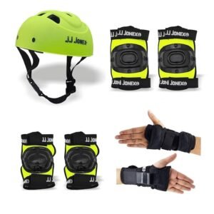 Protective Gear Set – Helmet, Pads & Gloves (Age 5–16, Size M)