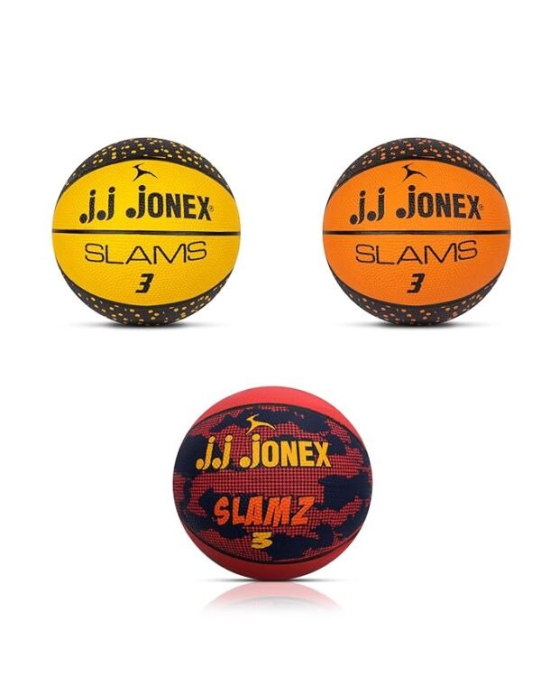 Basketball Kids Slams for Indoor-Outdoor Size 3 Pack of 3