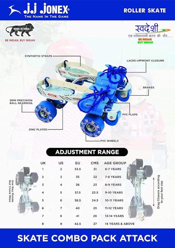 Adjustable Illuminating Roller Skates – Age 6–15 - Image 3
