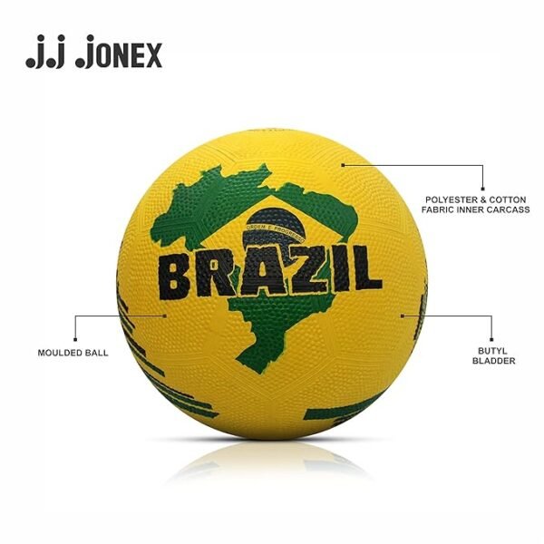 Brazil Football/Soccer Rubber Moulded - Size: 5 - Image 2