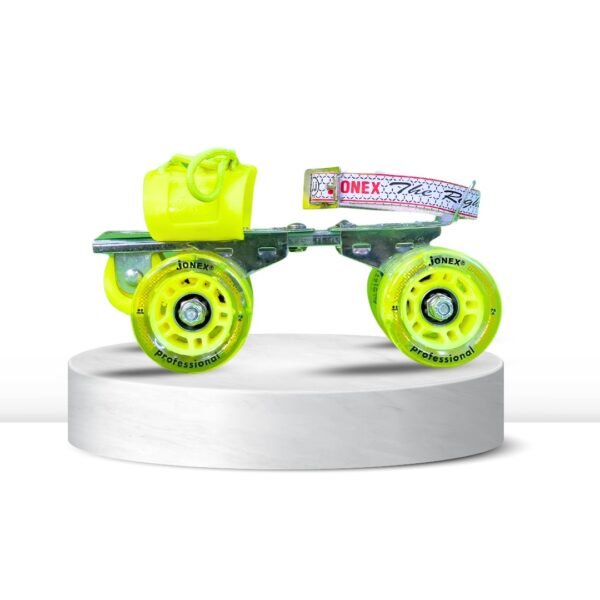 Professional Quad Skates Adjustable with brake, perfect for ages 6–15. - Image 2