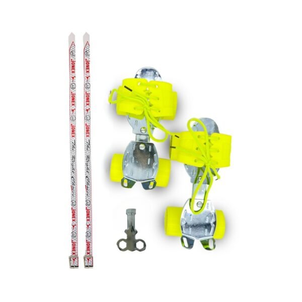 Gold Adjustable Quad Roller Skates - Age Group 6 -15 - Image 2