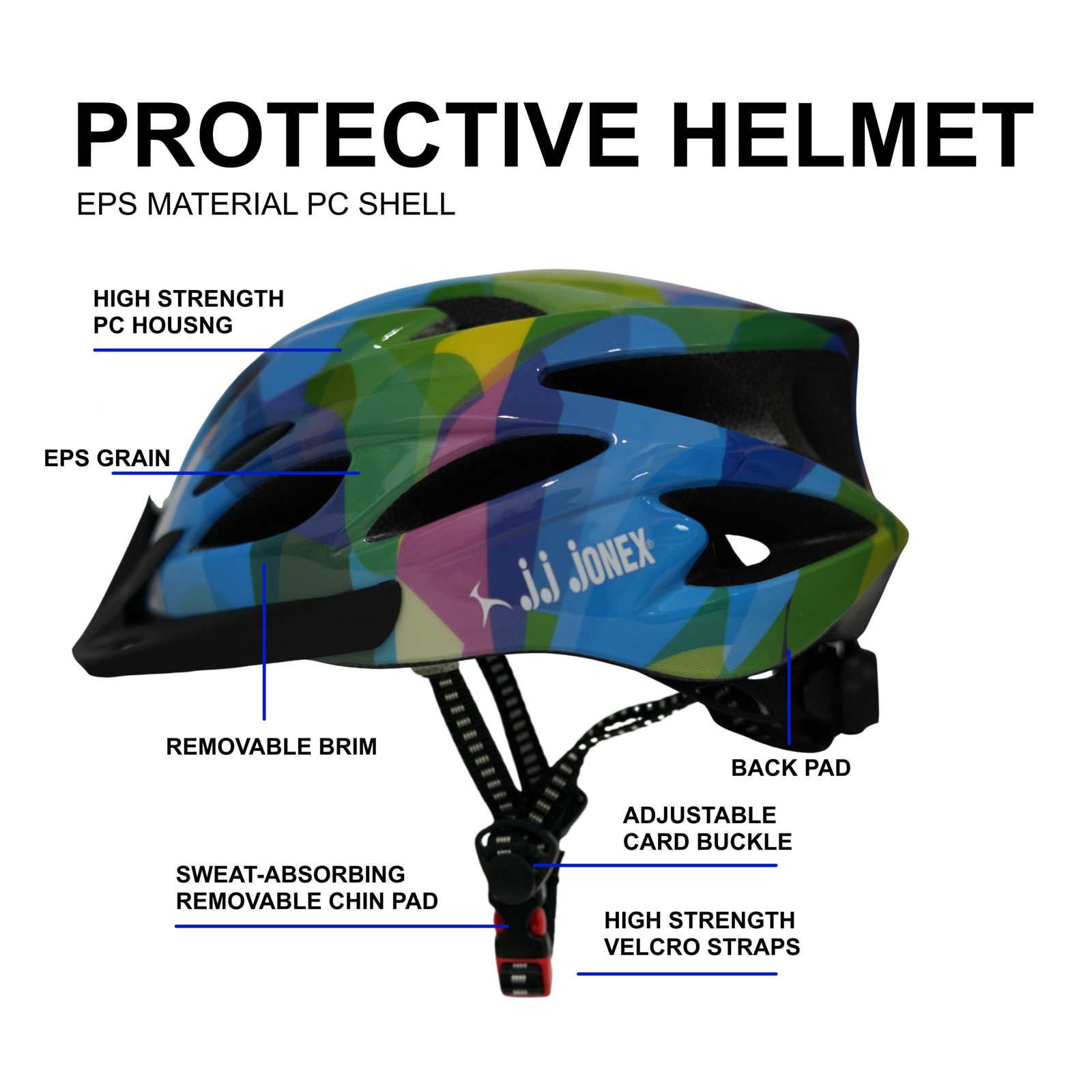 skating helmet multicolor blue abstract skating helmet multicolor blue abstract