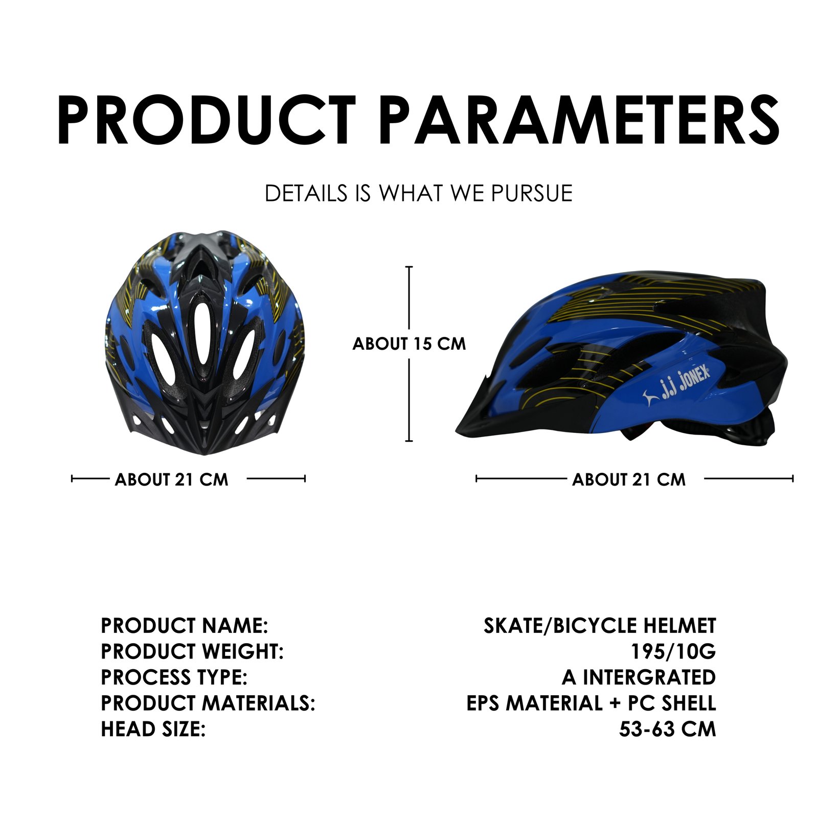 skating helmet blue black racin