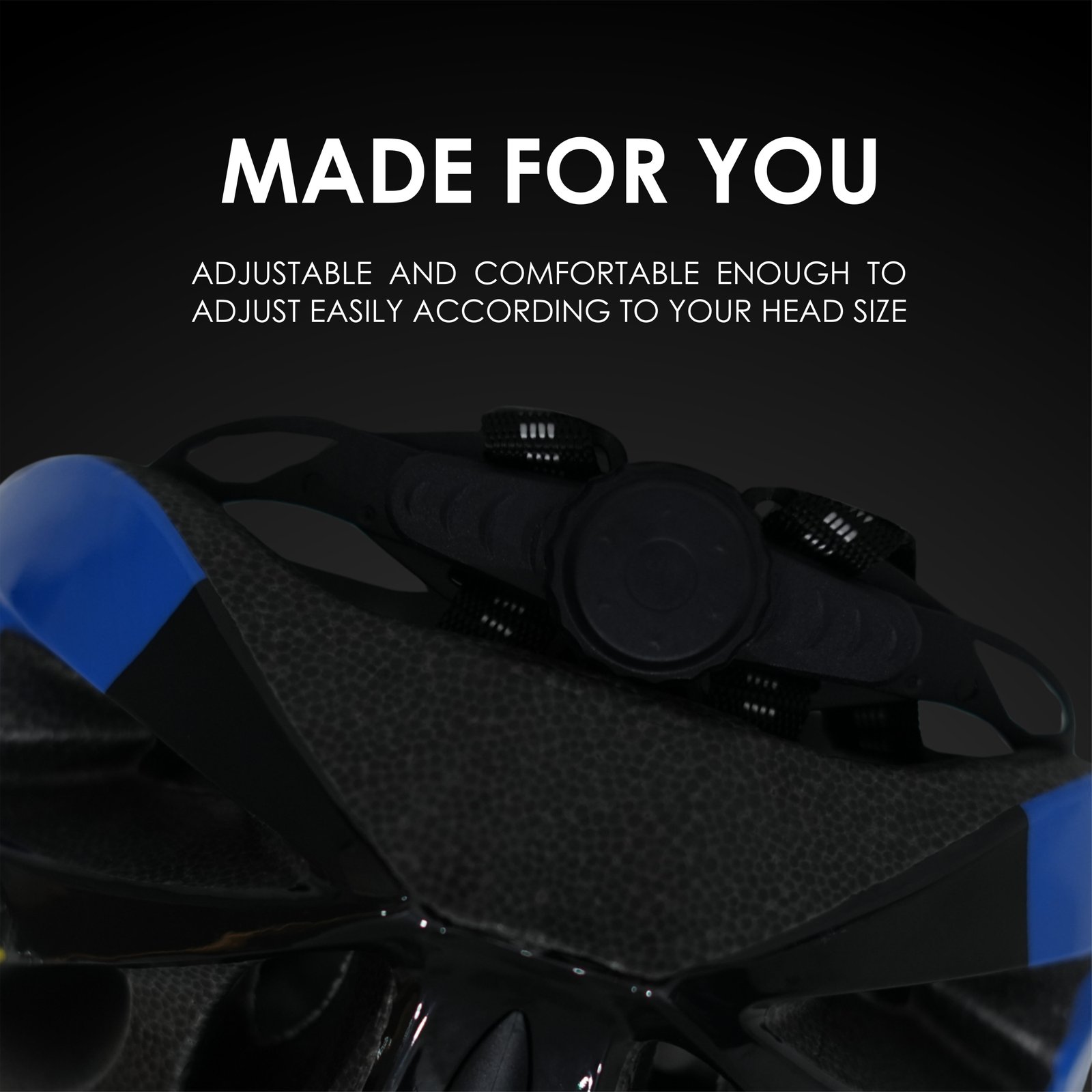 skating helmet blue black racin