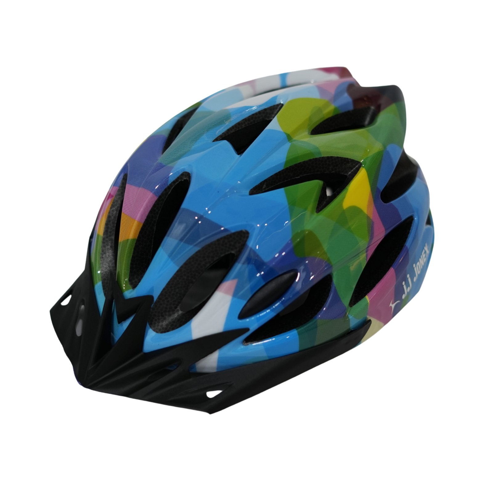 skating helmet multicolor blue abstract skating helmet pink & silver sport